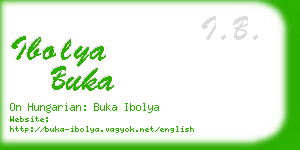 ibolya buka business card